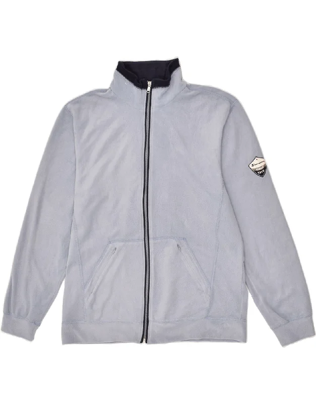 Men's Coats with Quilted LiningCHAMPION Mens Fleece Jacket UK 40 Large Blue Polyester