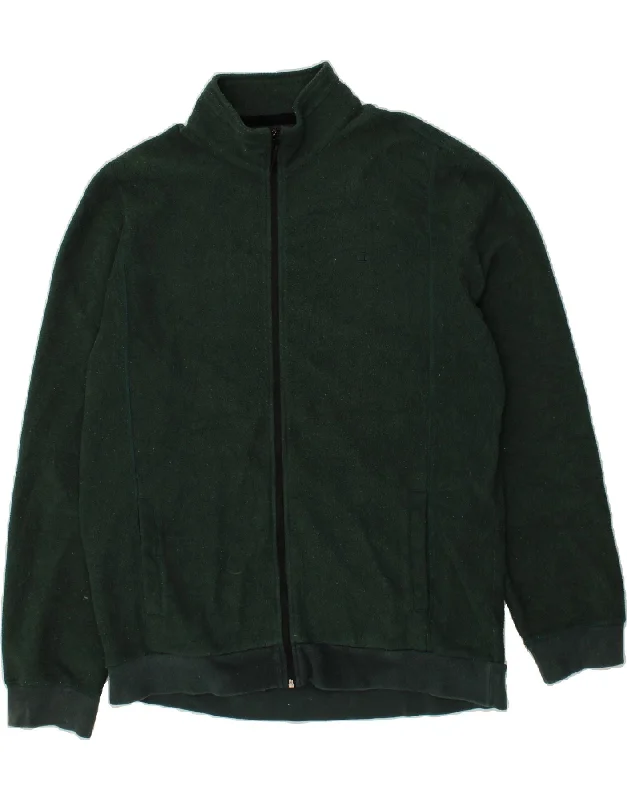 Men's Coats with HoodsCHAMPION Mens Fleece Jacket UK 46 3XL Green Polyester