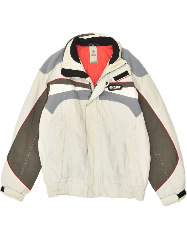 Men's Coats with Snap ButtonsCOLMAR Mens Windbreaker Jacket IT 52 XL Grey Colourblock Polyester