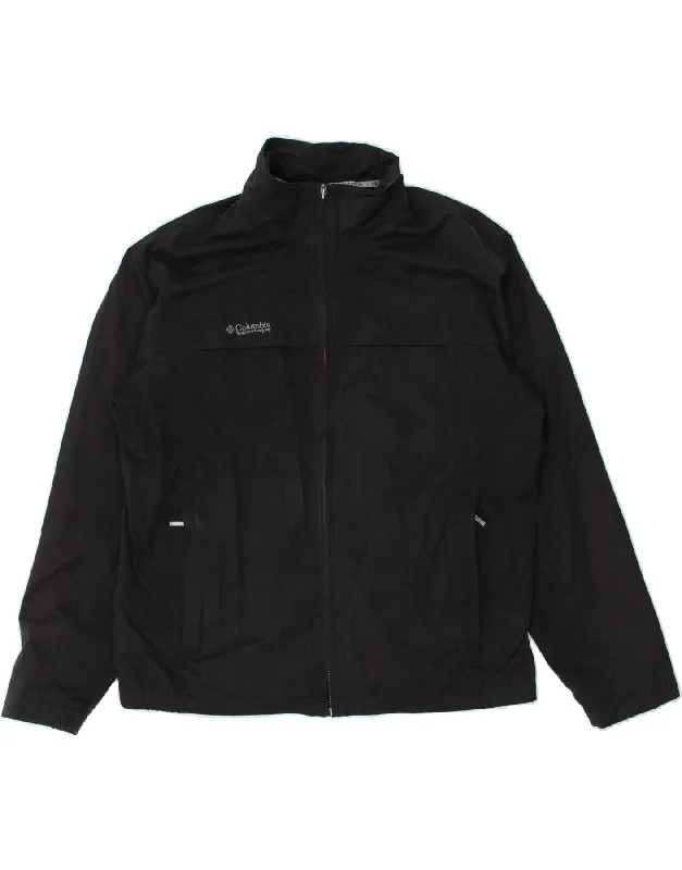 Men's Coats with ButtonsCOLUMBIA Mens Bomber Jacket UK 40 Large Black Polyester