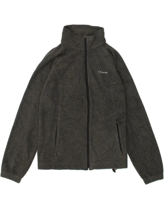 Designer Men's OvercoatsCOLUMBIA Mens Graphic Fleece Jacket UK 42 XL Grey Polyester