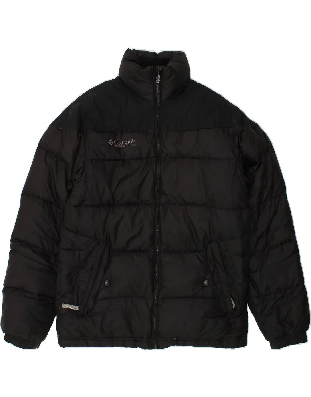Men's Coats for WorkCOLUMBIA Mens Padded Jacket UK 36 Small Black Polyester