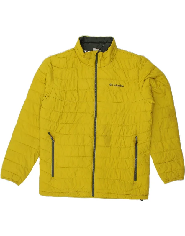 Affordable Men's Winter CoatsCOLUMBIA Mens Padded Jacket UK 40 Large Yellow Polyester