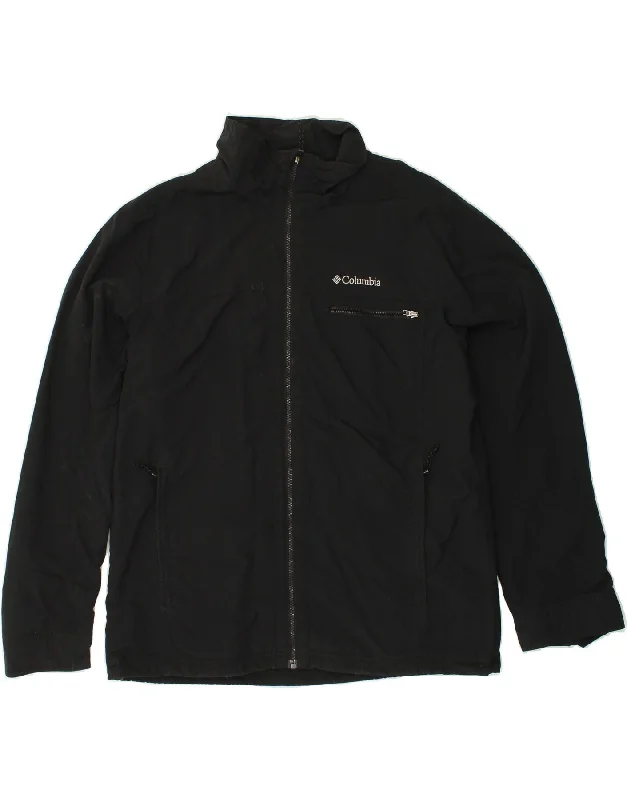 Men's Coats with VentilationCOLUMBIA Mens Windbreaker Jacket UK 40 Large Black Polyester