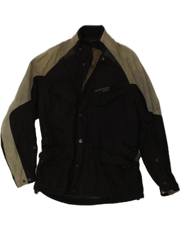 Trendy Men's Anorak JacketsDAINESE Mens Biker Jacket UK 40 Large Black Colourblock