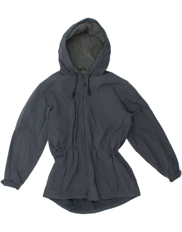 Men's Coats with Water-Repellent FabricEDDIE BAUER Mens Hooded Windbreaker Jacket UK 36 Small Grey Nylon