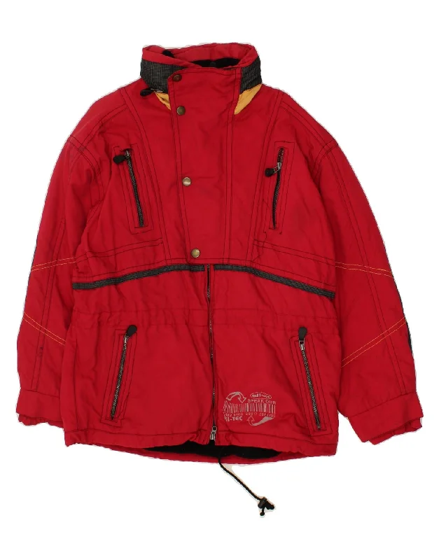 Men's Coats for WalkingELHO Mens Graphic Hooded Windbreaker Jacket EU 50 Large Red Polyamide
