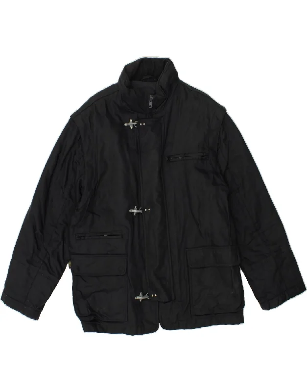 Men's Coats for AutumnFAY Mens Padded Jacket UK 40 Large Navy Blue Cotton