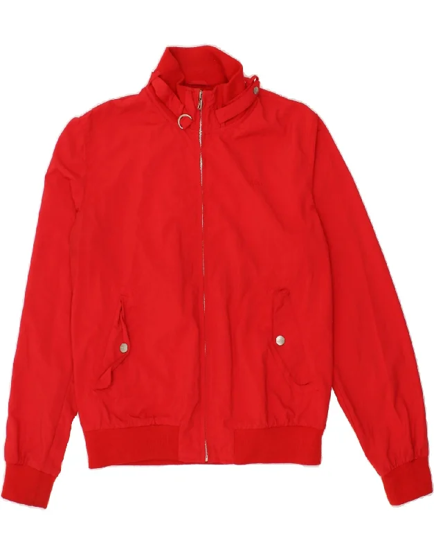 Men's Coats with Down InsulationGAS Mens Bomber Jacket UK 40 Large Red Polyamide