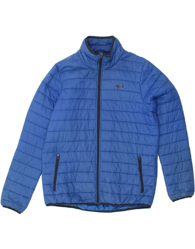 Lightweight Men's WindbreakersHELLY HANSEN Mens Padded Jacket UK 40 Large Navy Blue Polyester