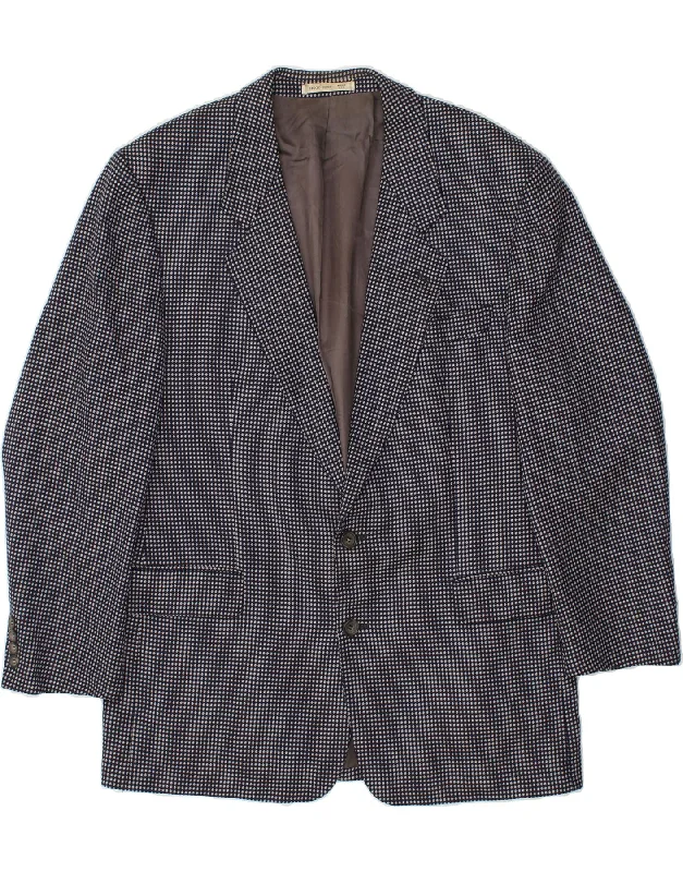 Men's Coats Made in the USAHUGO BOSS Mens 2 Button Blazer Jacket UK 42 XL  Navy Blue Spotted Wool