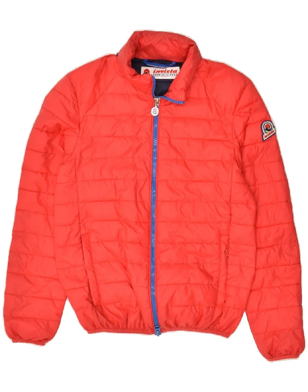 Men's Coats with Flannel LiningINVICTA Mens Padded Jacket UK 36 Small Red Polyester