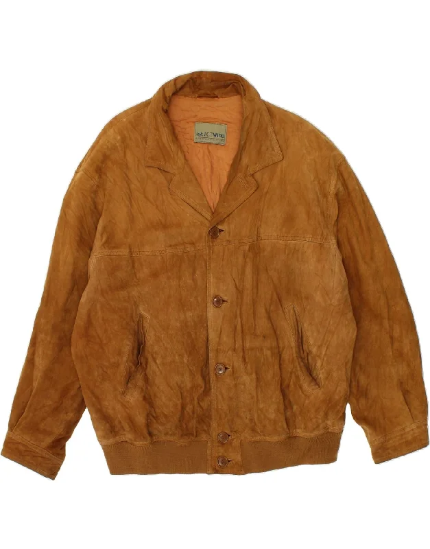 Men's Coats for Every OccasionJ. C. TWIDD Mens Suede Bomber Jacket UK 42 XL Brown