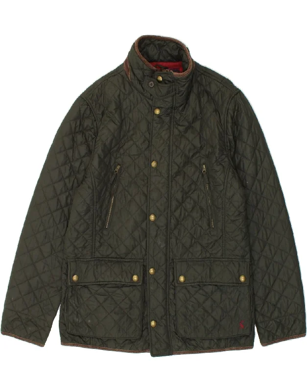 Men's Coats with HoodsJOULES Mens Quilted Jacket UK 40 Large Black Polyester