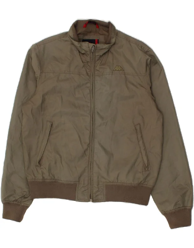 High-Quality Men's Duffle CoatsKAPPA Mens Bomber Jacket UK 38 Medium Green Polyester