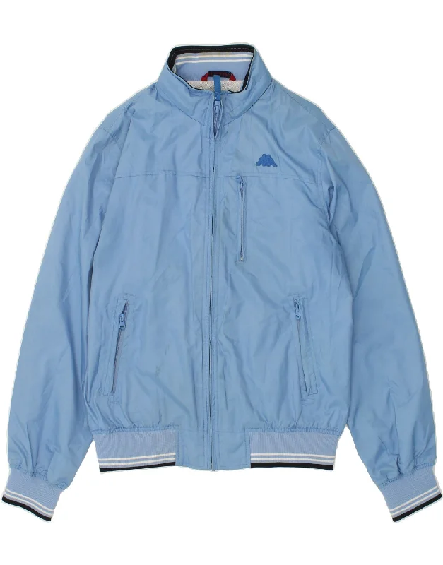 Men's Coats for Every BudgetKAPPA Mens Hooded Bomber Jacket UK 40 Large Blue Polyester