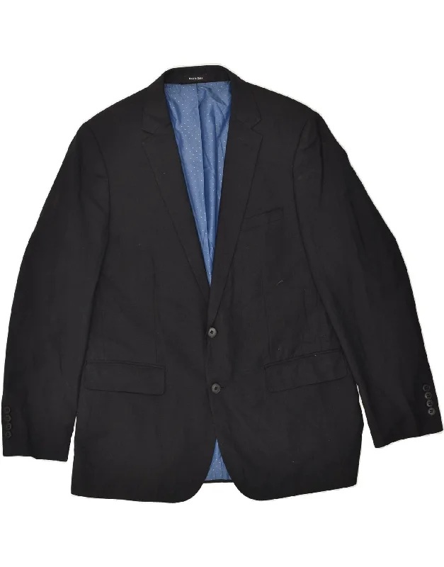 Men's Coats for Skinny MenLONDON FOG Mens 2 Button Blazer Jacket Size 44 Large Black Viscose