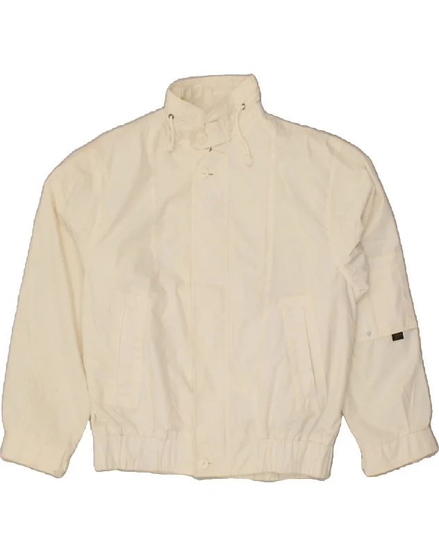 Men's Coats for Everyday WearLONDON FOG Mens Loose Fit Bomber Jacket UK 38 Medium White