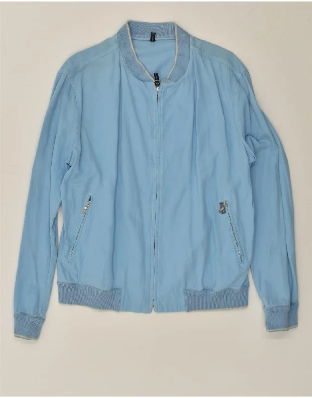 High-Quality Men's Duffle CoatsMABRUN Mens Bomber Jacket IT 54 2XL Blue Cotton