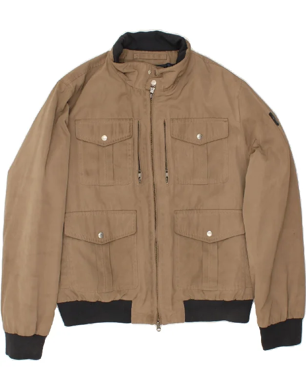 Luxurious Men's Cashmere CoatsMARINA YACHTING Mens Bomber Jacket IT 52 XL Brown