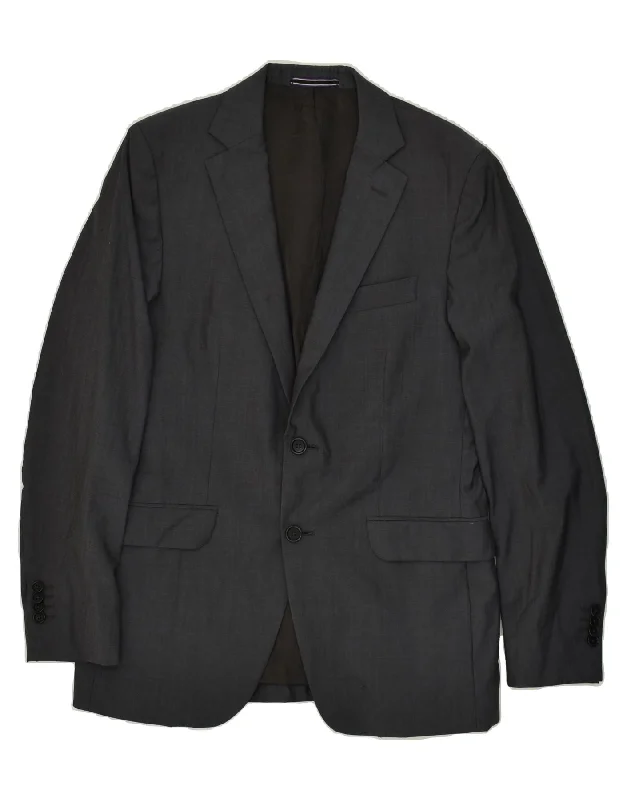 Men's Coats for SnowshoeingMASSIMO DUTTI Mens 2 Button Blazer Jacket EU 48 Medium Grey Wool