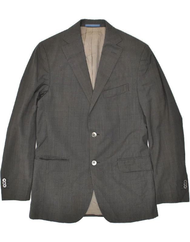 Men's Coats with HoodsMASSIMO DUTTI Mens 2 Button Blazer Jacket UK 38 Medium Grey