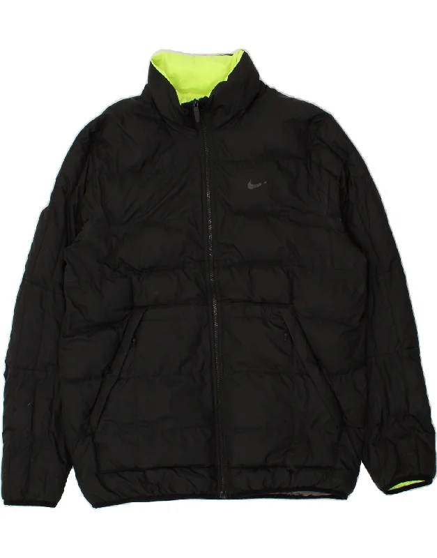Men's Coats with Wind-Resistant FabricNIKE Mens Tall Padded Reversible Jacket UK 42 XL Black Polyester