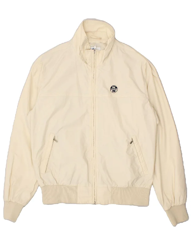 Men's Coats with Stretch FabricNORTH SAILS Mens Bomber Jacket IT 54 2XL Beige Polyamide