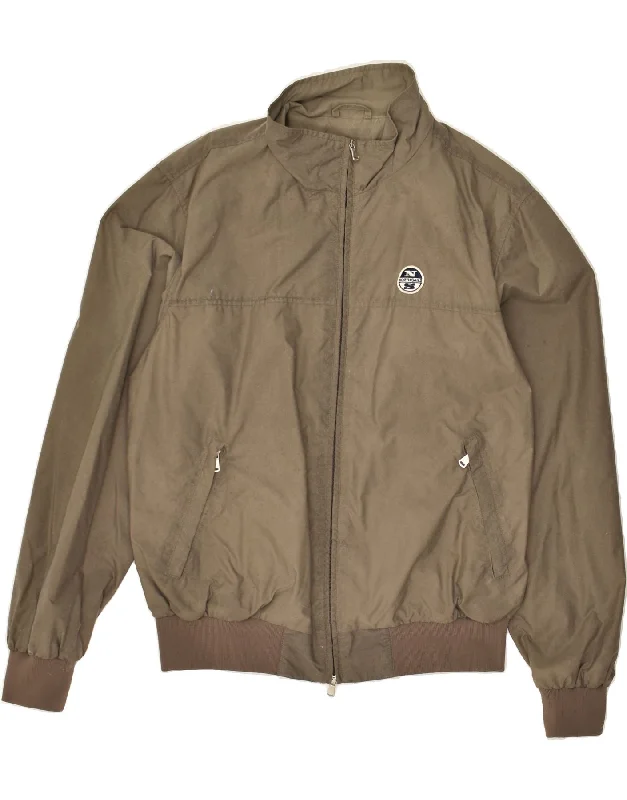 Men's Coats for SnowshoeingNORTH SAILS Mens Bomber Jacket UK 44 2XL Grey Polyamide
