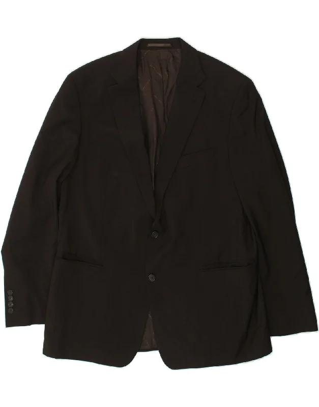 Functional Men's Ski JacketsPIERRE CARDIN Mens 2 Button Blazer Jacket UK 40 Large Black Acetate