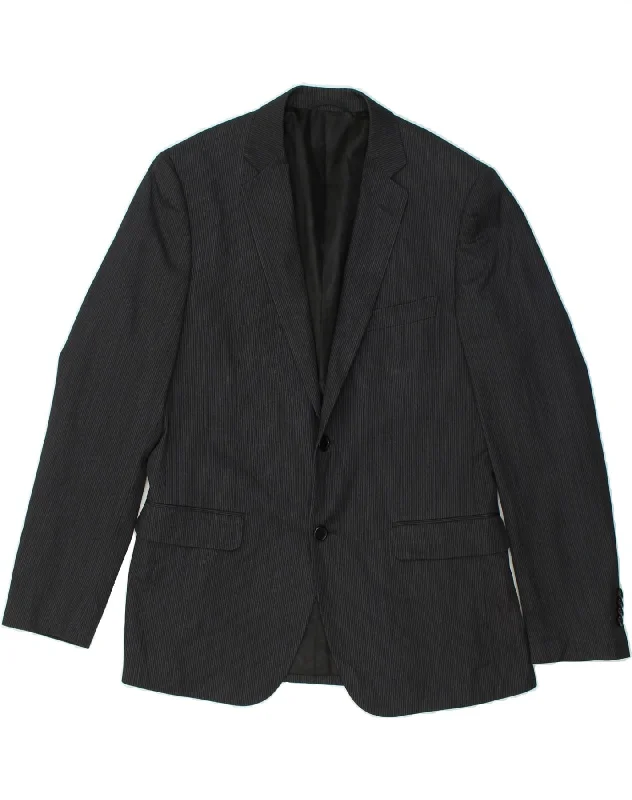 Men's Coats for Cold WeatherPIERRE CARDIN Mens Slim Fit 2 Button Blazer Jacket IT 48 Medium Grey