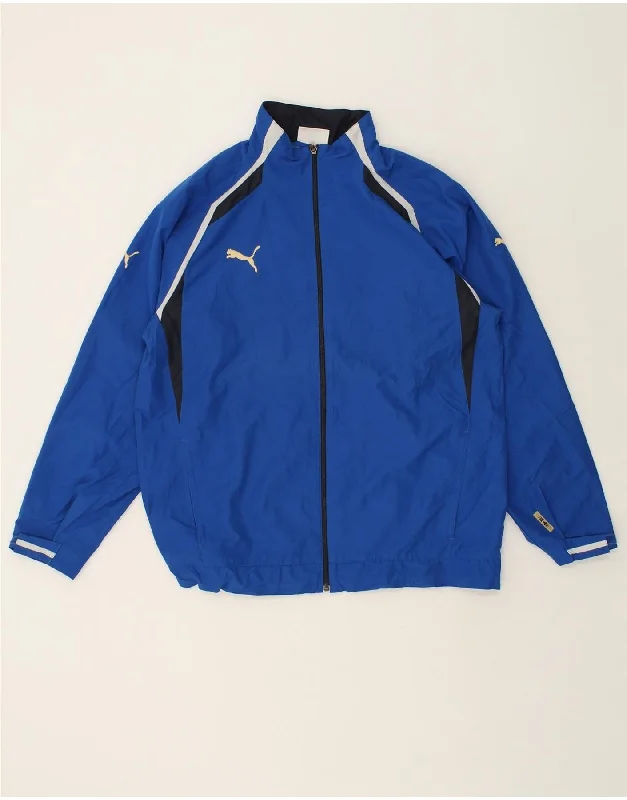 Men's Coats with Removable LiningsPUMA Mens Bomber Jacket UK 40 Large Navy Blue