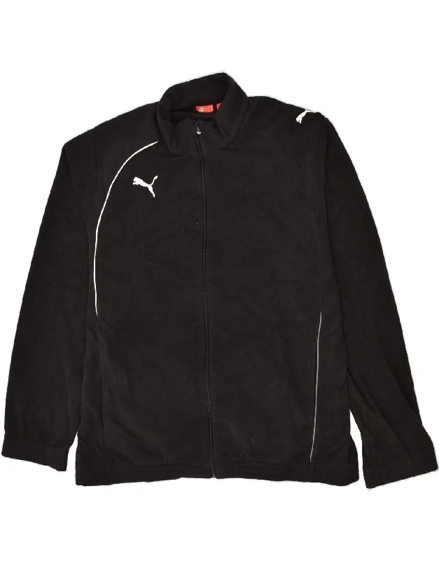 Men's Coats for Outdoor ActivitiesPUMA Mens Fleece Jacket UK 42 XL Black Polyester