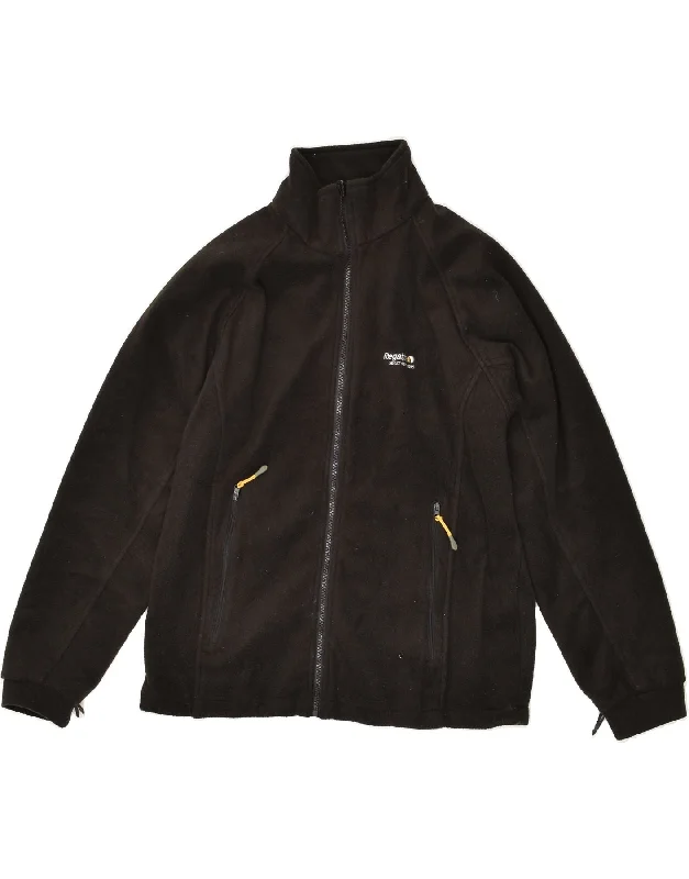 Men's Coats with Velcro ClosuresREGATTA Mens Fleece Jacket UK 36 Small Black Polyester