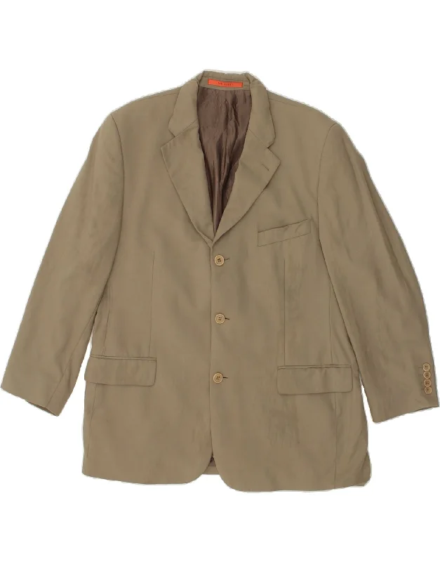 Modern Men's Field JacketsTED BAKER Mens 3 Button Blazer Jacket UK 44 2XL Beige New Wool