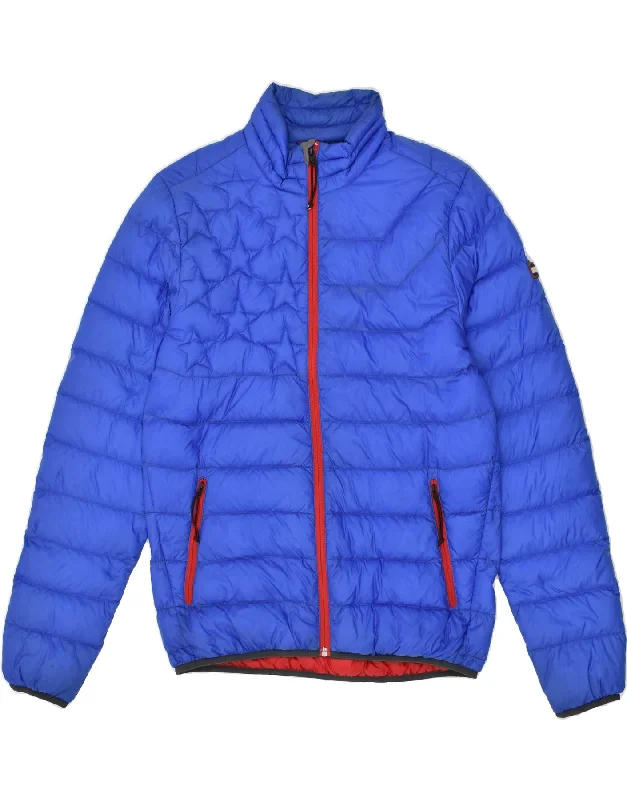 Men's Coats with Wind-Resistant FabricTOMMY HILFIGER Mens Padded Jacket UK 38 Medium Blue Nylon