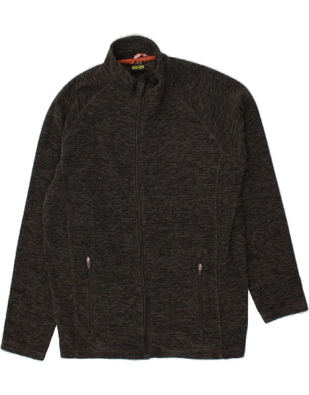 Trendy Men's Anorak JacketsTRESPASS Mens Fleece Jacket UK 38 Medium Grey Flecked Polyester