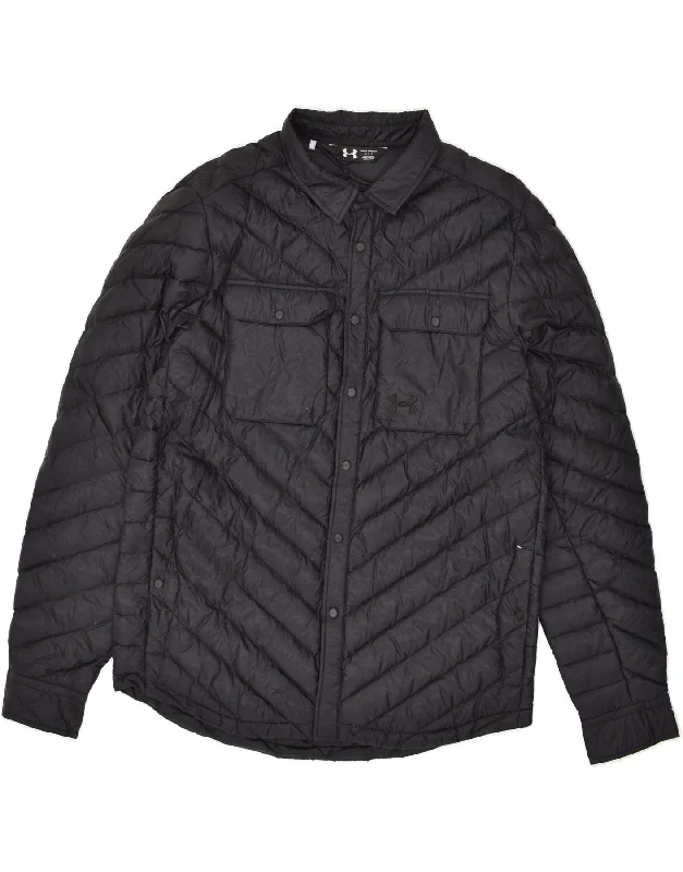Men's Coats with Water-Repellent FabricUNDER ARMOUR Mens Padded Jacket UK 40 Large Black Polyester