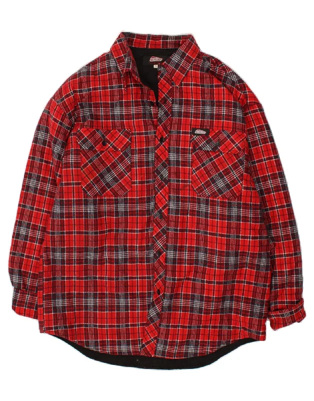 Men's Coats with Inner PocketsVINTAGE Mens Bomber Jacket UK 42 XL Red Check