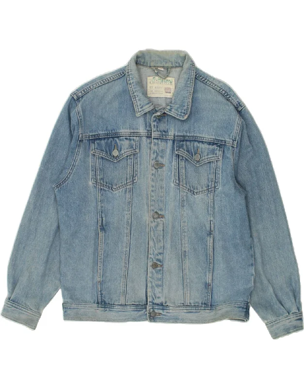 Men's Coats for Ice FishingVINTAGE Mens Denim Jacket UK 40 Large Blue Cotton