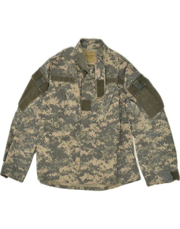 Men's Coats for AutumnVINTAGE Mens Military Jacket UK 36 Small Beige Camouflage
