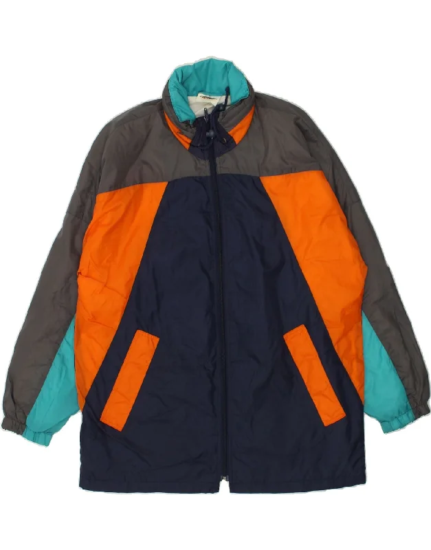 Men's Coats for All SeasonsVINTAGE Mens Oversized Windbreaker Jacket UK 36 Small Multicoloured