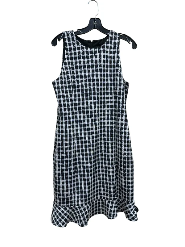 Denim DressDress Casual Short By Ann Taylor In Checkered Pattern, Size: 10