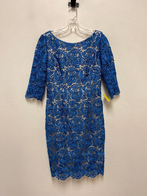 Organza DressDress Casual Short By Eliza J In Blue, Size: S