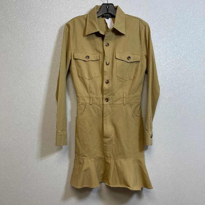 women's unique dressesDress Casual Short By Fore In Tan, Size: S