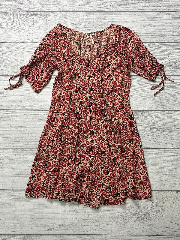 women's high-low dressesDress Casual Short By Free People In Red Black, Size: S