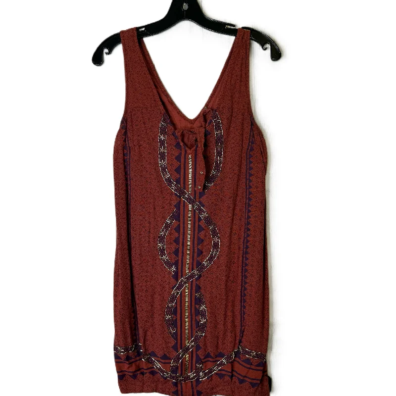 Tea-Length DressDress Casual Short By Free People In Red, Size: Xs