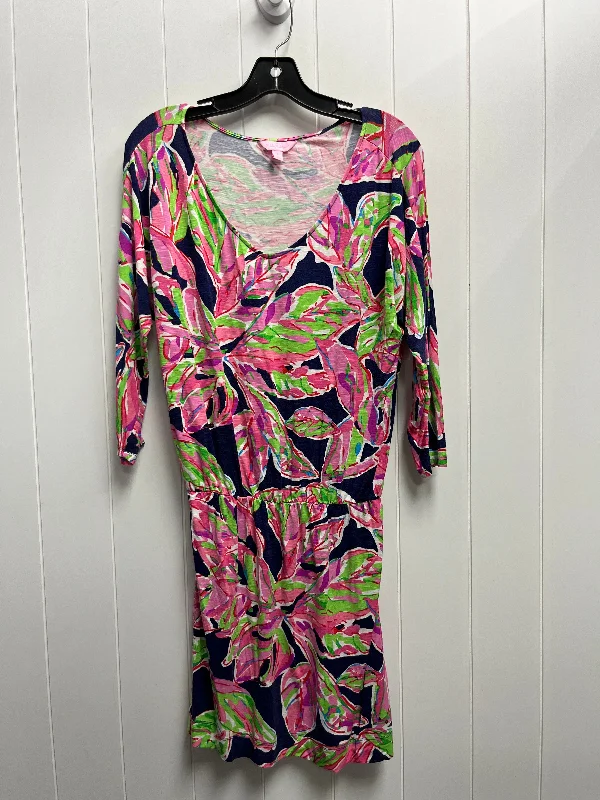women's striped dressesDress Casual Short By Lilly Pulitzer In Pink & Purple, Size: S