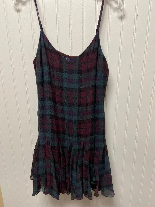 women's pear-shaped body dressesDress Casual Short By Polo Ralph Lauren In Plaid Pattern, Size: S