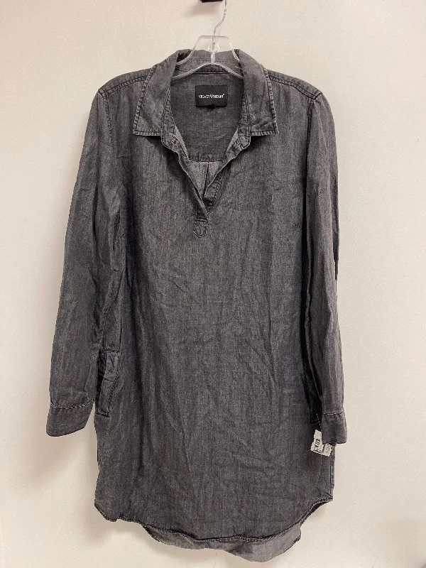 Leather DressDress Casual Short By Velvet Heart In Grey, Size: M